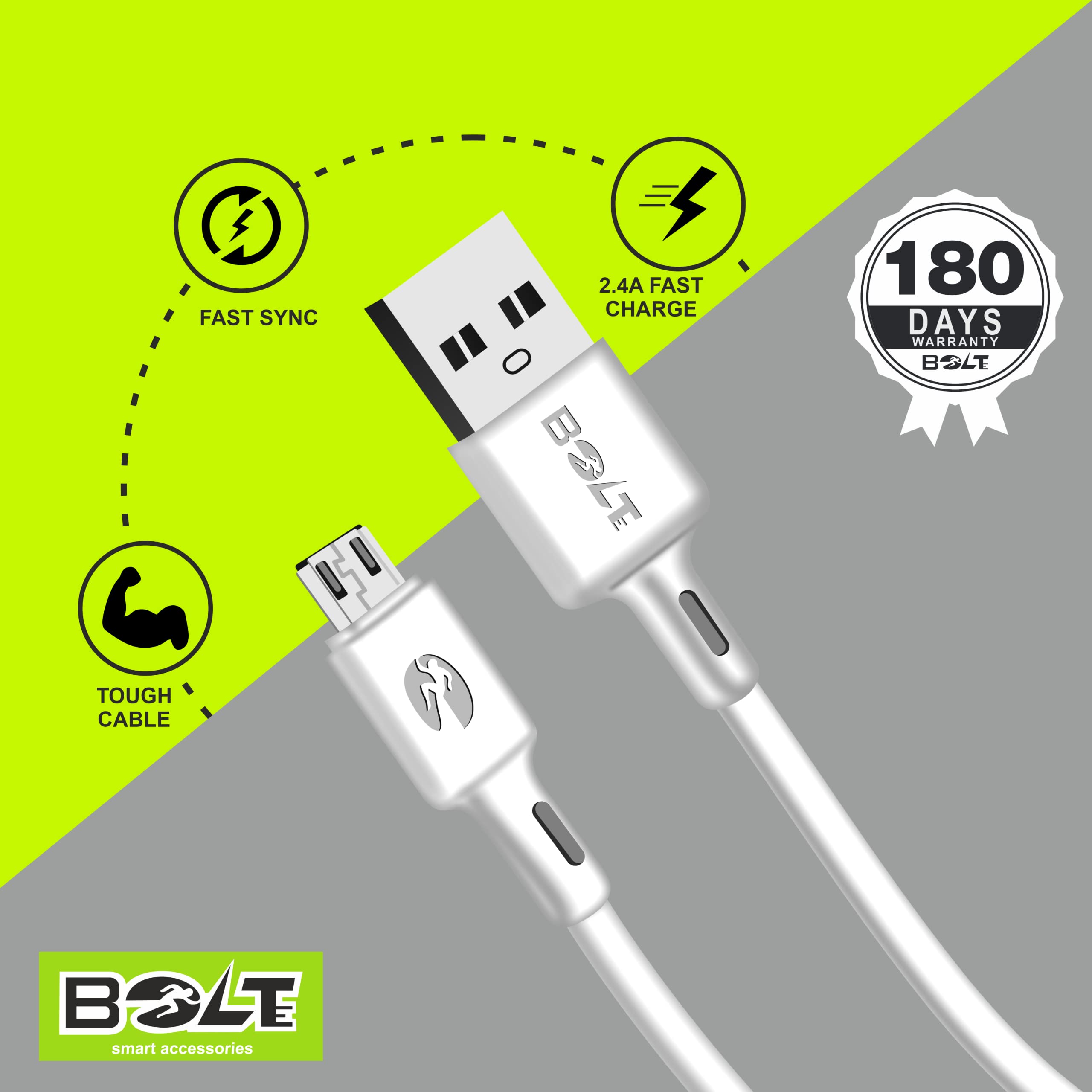 Bolte 2.4A Dura Line Micro Cable
